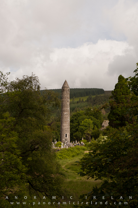The round tower at Glendalough in Co. Wicklow